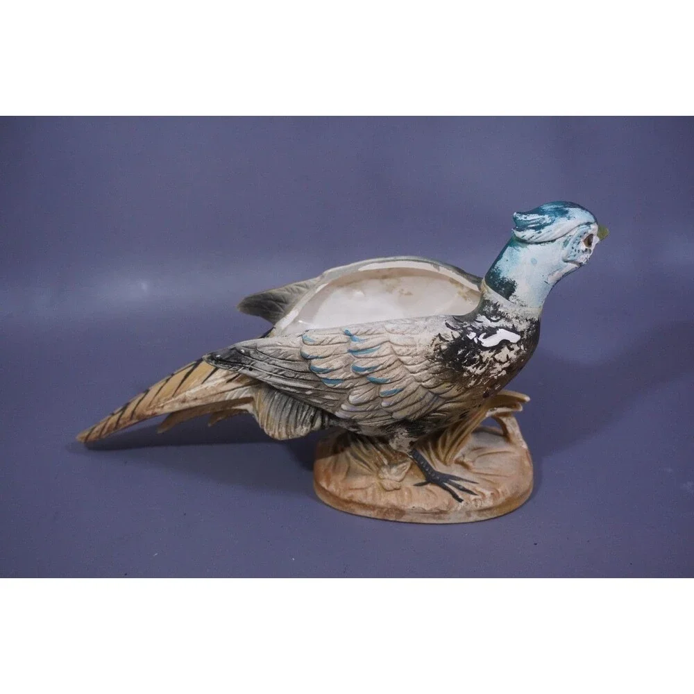 VTG Ceramic Ring-Neck Pheasant Planter C-5425 Napcoware 10